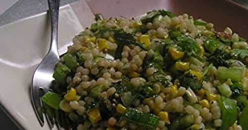 Israeli Couscous and Corn Salad