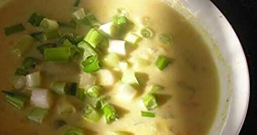 Knoephla soup (Kartofl zup mit kneidleh)
