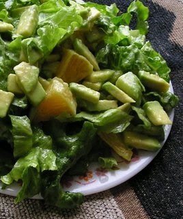 Lettuce with Oranges, Avocado & Shallot Vinaigrette