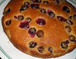 Light cranberry cake