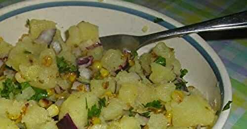 Light Warm Potato and Corn Salad