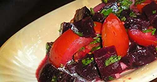 Marinated Beets and Tomato Salad