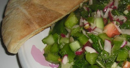 Mediterranean Radish and herb salad
