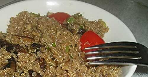 Mushroom, Tomato, and Quinoa Salad