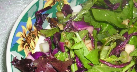 Nutty Apple-Cherry Slaw