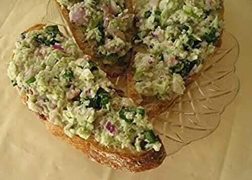 Pickled herring canapes