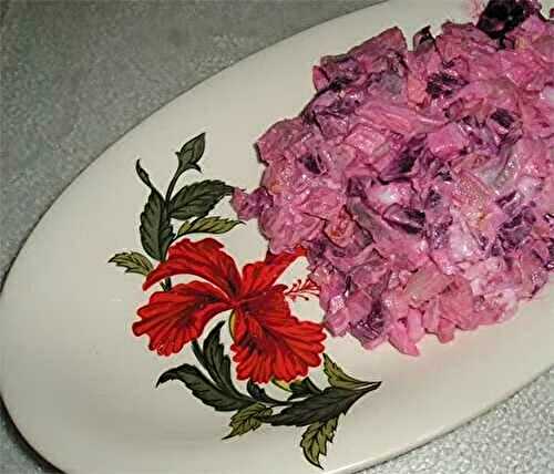 Pink Herring salad