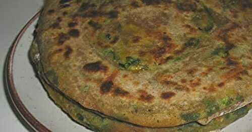 Quick Flatbreads with Green Cheesy Filling