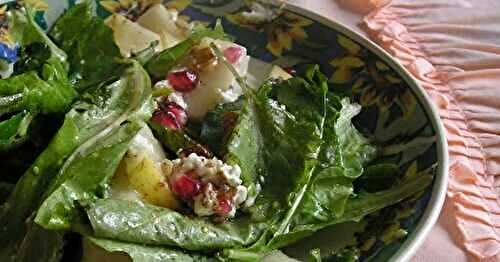 Quick Pear Salad  Mediterranean style