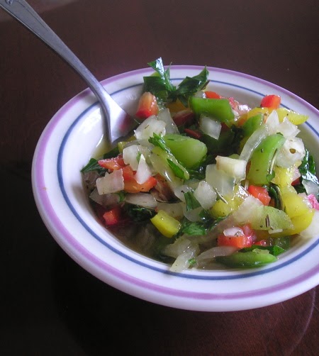 Quick Pepper Marinated Salad