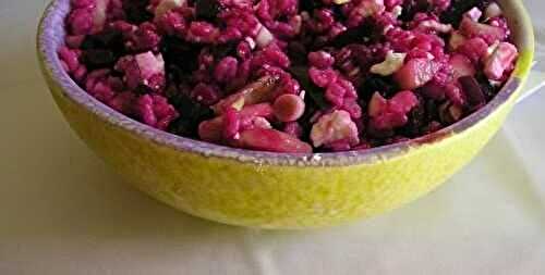 Roasted Beet Salad with Barley, Feta, and Red Onion