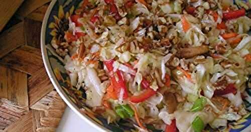 Southern-Style Slaw with Pecans and Maple-Dijon Vinaigrette