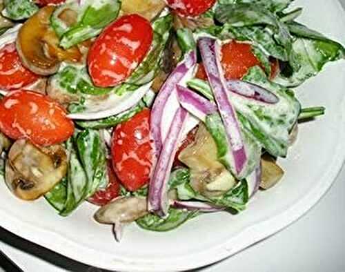Spinach Salad with Mushrooms