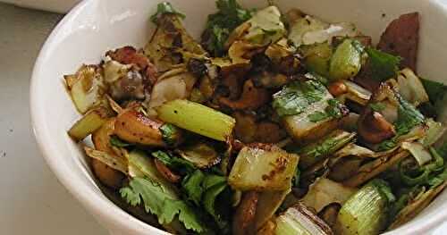 Stir-Fried Celery With Peanuts and Bacon