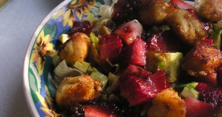 Strawberry and Avocado Salad with Goat Cheese