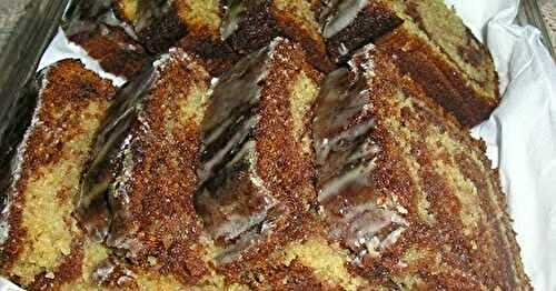 Stripey Chocolate Peanut Butter Loaf