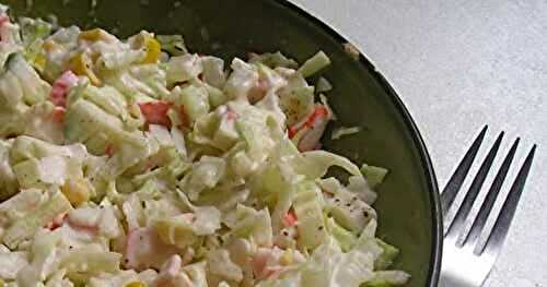 Summer picnic crabmeat letttuce salad