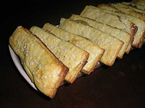 Sweet Ricotta Slices with Roasted Walnuts Filling