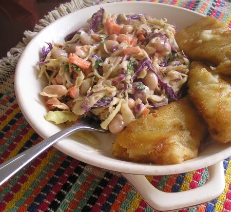 Thai Peanut Coleslaw Salad (Oil amd Mayo Free)