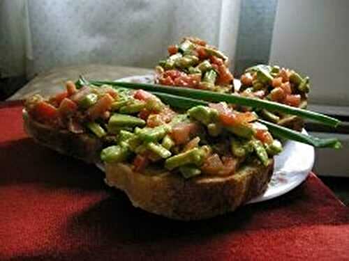 Tomato-Avocado Toasts