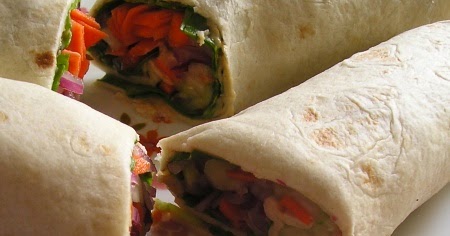Vegetable Hummus Tortills Wraps