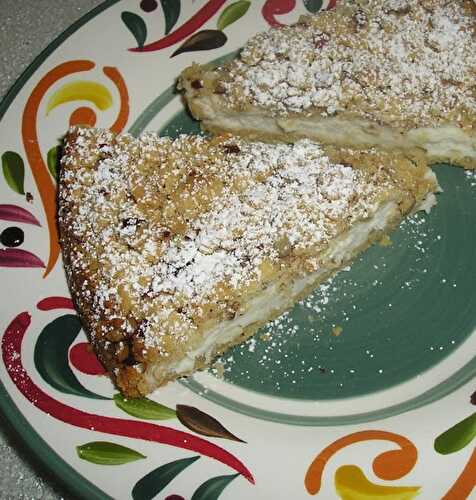 Thin Crumb Cake with Sour Cream Filling