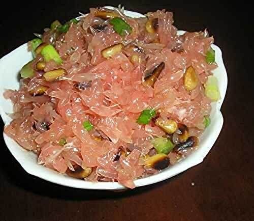Light Pomelo Salad with Roasted Pine Nuts