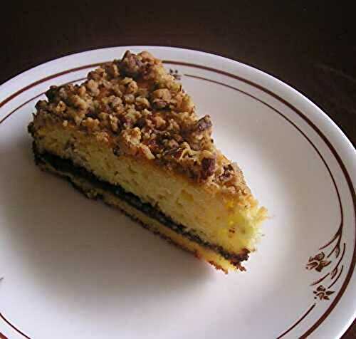 Ricotta Coffee Cake with Walnut Streusel