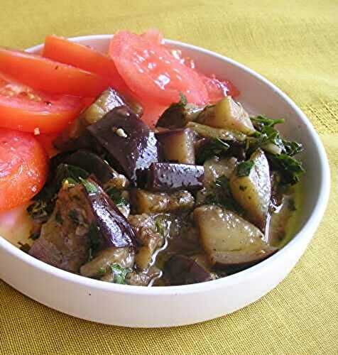 Quick Marinated Eggplant (Recipe from the old Israeli cookbook)