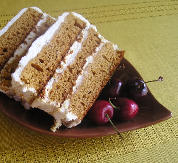 Soft Honey Cream Slice