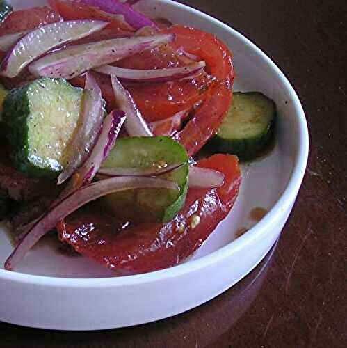Marinated Cucumber & Tomato Salad