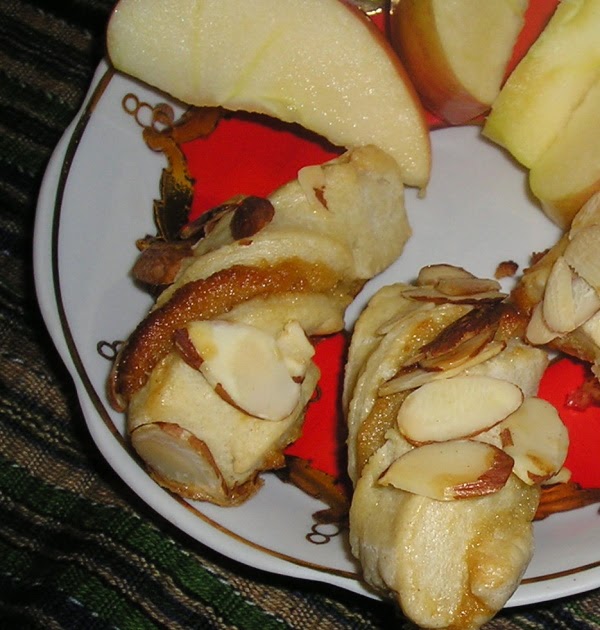 Buttery twists with Almond filling