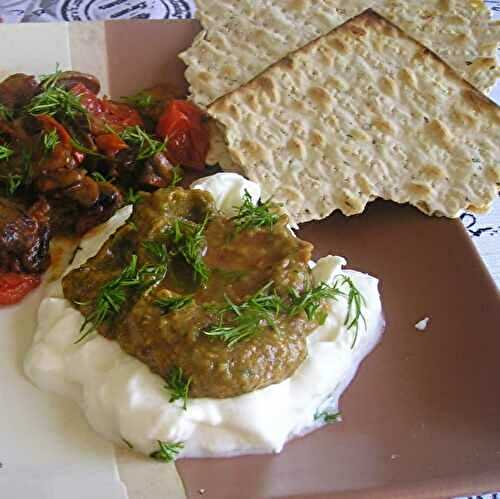 Spicy Eggplant Puree with Yogurt (Passover Friendly)