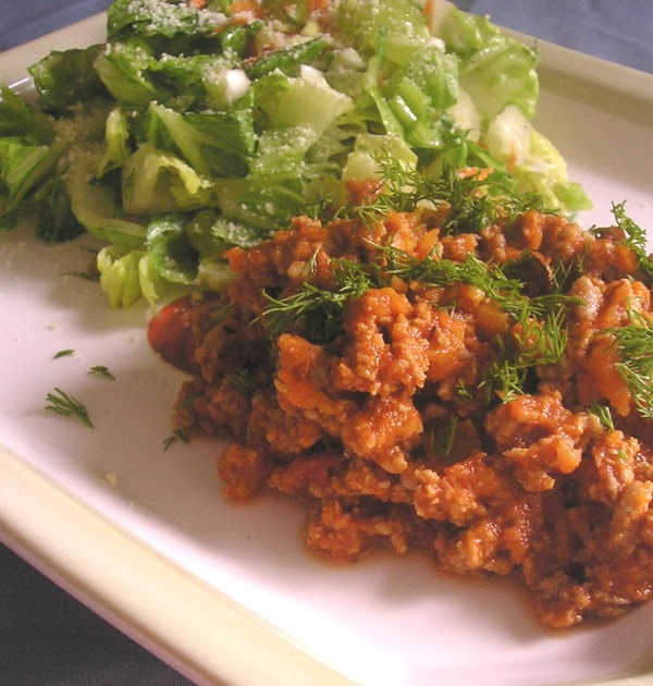 Sauteed Ground Turkey in Veggie Sauce
