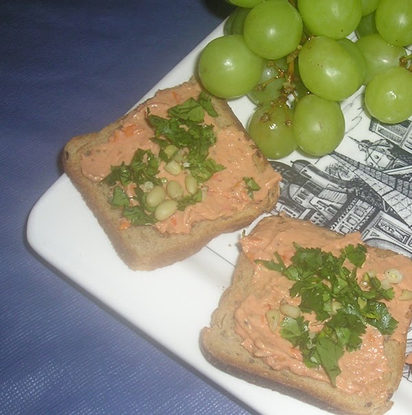 Cheese Spread with Homemade Roasted Cherry Tomatoes