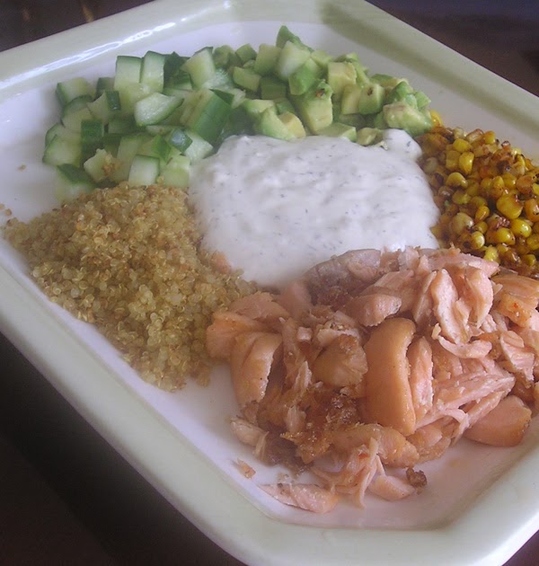 Quick Quinoa Bowl with Salmon