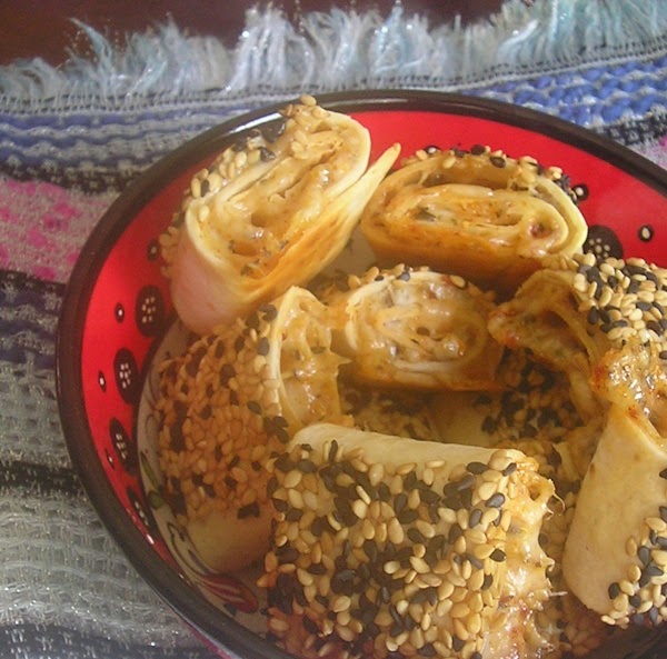 Spicy and Cheesy Tortilla Snacks