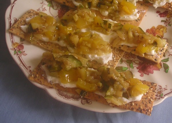 Zucchini and Sweet Pepper Marinated Appetizer