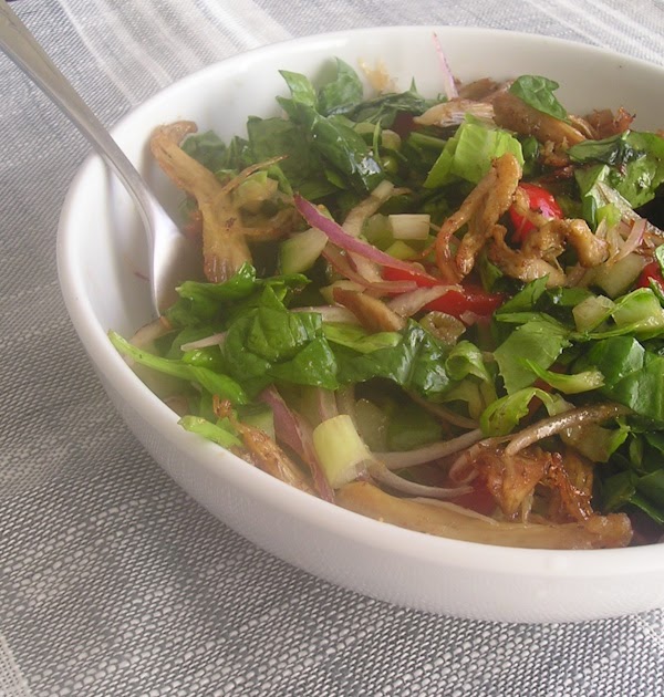 Crispy Asian Chicken Salad with Spicy Soy Dressing (Leftover Recipe)