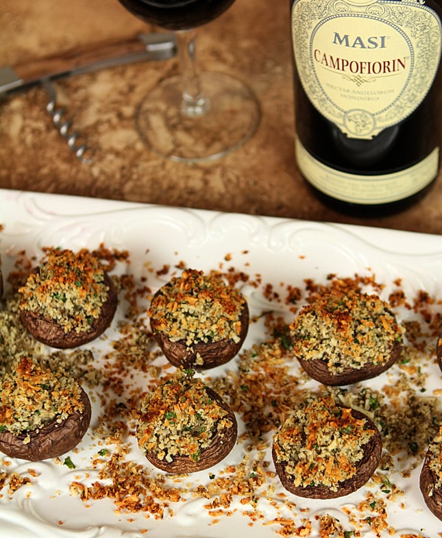 A Perfect Pair – Stuffed Mushrooms and Masi Campofiorin Wine