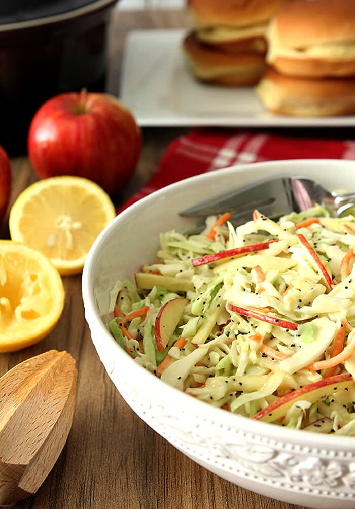 Apple and Poppy Seed Coleslaw