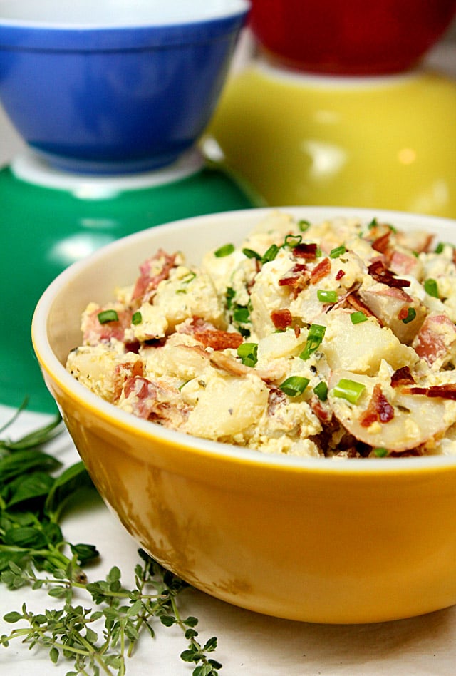 Bacon and Blue Cheese Potato Salad