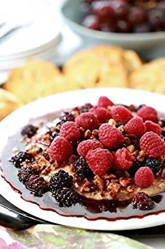Baked Brie with Berries and Walnuts