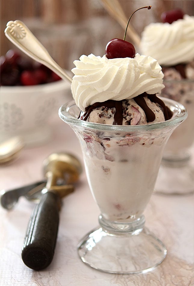 Black Forest Ice Cream Sundaes