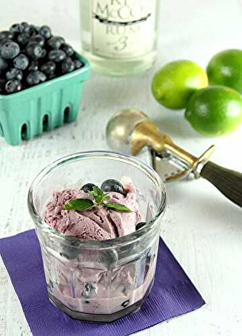 Blueberry Mojito Ice Cream