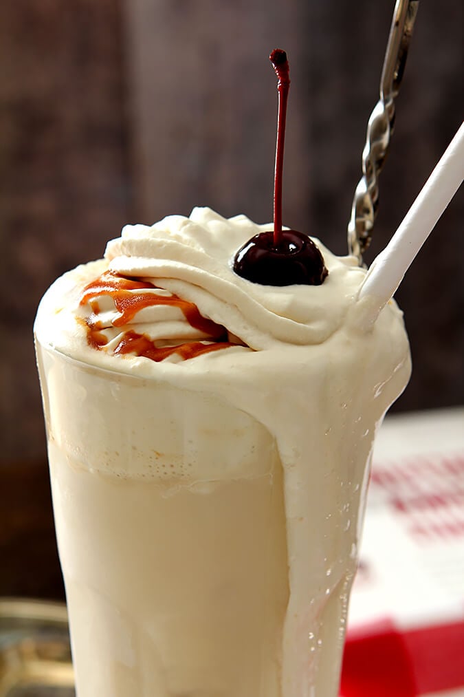 Boozy Salted Caramel Milkshake