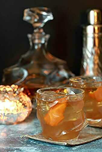 Bourbon and Fig Jam with Orange Liqueur Cocktail