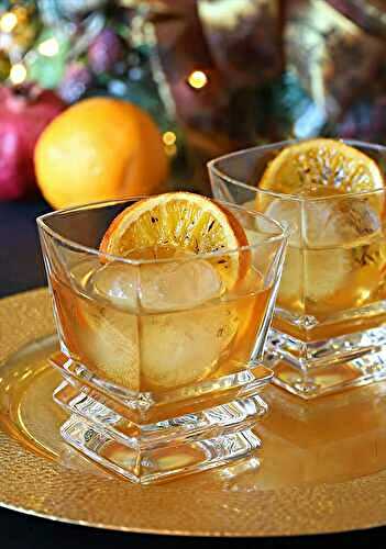 Bourbon and Orange Brûlée Cocktail