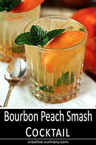 Bourbon and Peach Jam Smash