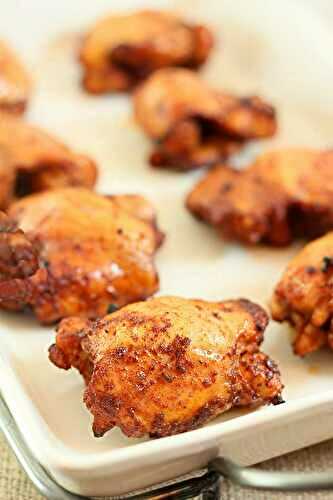 Broiled Chicken Thighs with Honey and Spices